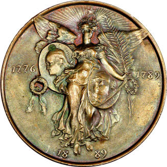 Republiques Centenaires Salut medal,
1889,
Bronze