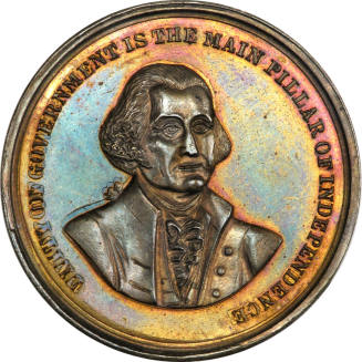 Unity of Government medal,
Gilbert Stuart (After),
Robert Lovett Jr. (Engraver),
1861-1862,
 ...