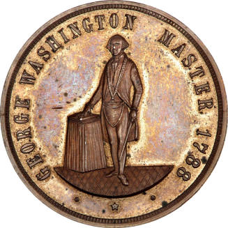 Alexandria Va. Lodge A.F.A.M. medal,
1899,
Bronze