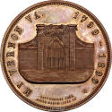 Alexandria Va. Lodge A.F.A.M. medal,
1899,
Bronze