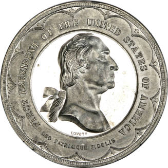 Brooklyn Bridge medal,
1889,
White metal
