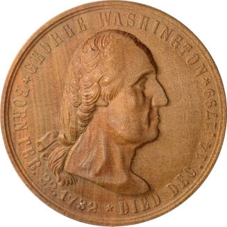 Philadelphia Exhibition medallion,
1876,
Wood