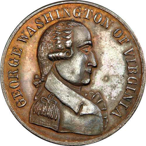 George Washington of Virginia medal,
Jacob Gminder (Engraver),
c. 1883,
Bronze