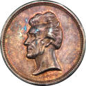 Andrew Jackson medal,
Anthony C. Paquet (Designer),
1861-1864,
Silver