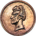 Andrew Jackson medal,
Anthony C. Paquet (Designer),
1861-1864,
Silver