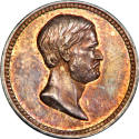 Ulysses Simpson Grant medal,
19th Century,
Silver
