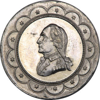 Liberty Cap medal,
George Hampden Lovett (Engraver),
19th Century,
White metal