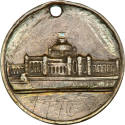 Memorial Hall/Exhibition Philadelphia medal,
Giuseppe Longhi (After),
1876,
Brass