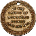 Monmouth Centennial medal,
1878,
Copper