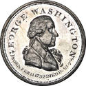 Repub. Ameri. medal,
Joseph Wright (After),
Thomas Wyon (Engraver),
1800,
White metal