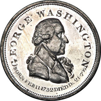 Repub. Ameri. medal,
Joseph Wright (After),
Thomas Wyon (Engraver),
1800,
White metal