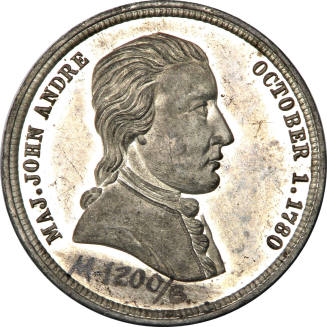 Major Andre Medal,
1799-1800,
Metal