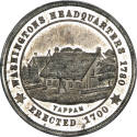 Headquarters at Tappan Medal,
19th Century,
White metal