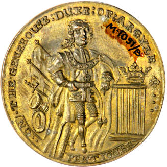 Admiral Vernon Medal,
c. 1739,
Copper, copper gilt, zinc, bronze