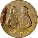 Admiral Vernon Medal
c. 1739,
Copper, copper gilt, zinc, bronze