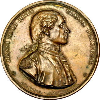 "John Paul Jones" medal,
1778,
Bronze