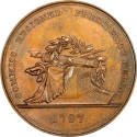 Sansom medal, Third die,
1879,
Bronze