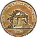 Sansom Medal,
United States Mint (Maker),
c. 1879,
Bronze