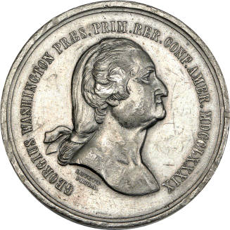 Fideli Certa Merces medal,
Robert Lovett Jr. (Engraver),
1860,
Pewter