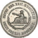 Fideli Certa Merces medal,
Robert Lovett Jr. (Engraver),
1860,
Pewter