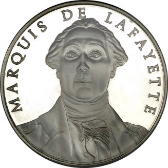 Lafayette Joins the American Cause for Freedom medal,
Silver