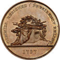 Sansom medal, Third die,
1879,
Bronze