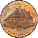 Sage's Historical Token #8/The Old Hasbrook House medal,
19th Century,
Copper