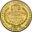 Sage's Historical Token #9/Richmond Hill House medal,
1800-1899,
Brass