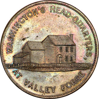 Sage's Historical Token #11/Washington's Headquarters at Valley Forge medal,
19th Century, 
C ...