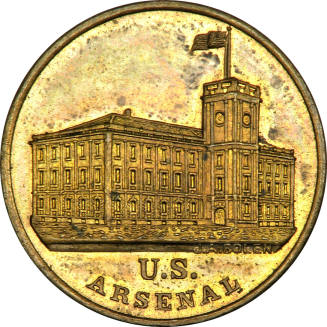 U.S. Arsenal, Springfield, Massachusetts medal,
Brass
