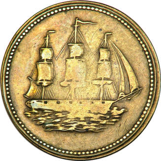 Ship medal,
Brass