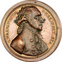 Sansom medal,
1859-1879,
Reddish bronze