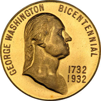 Medal,
Whitehead & Hoag Company (Maker),
1932,
Brass