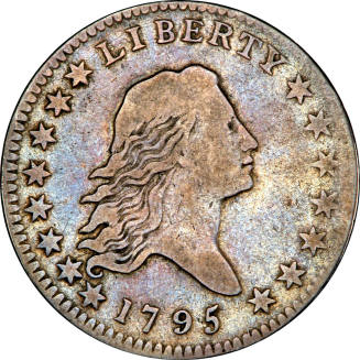 Half Dollar coin,
1795,
Silver