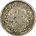 Hero of Freedom medal,
1800,
Copper