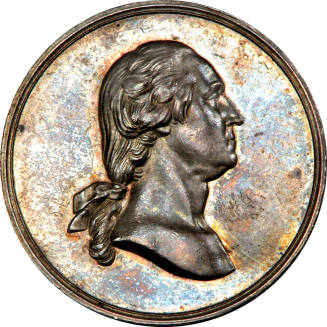 Philadelphia Rifle Club medal,
c. 1850,
Silver