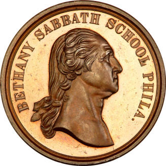 Bethany Sabbath School medal,
Charles E. Barber (Engraver),
c. 1883,
Bronze