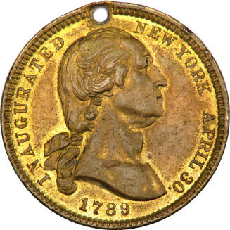 Brooklyn Bridge medal,
1889,
Bronze