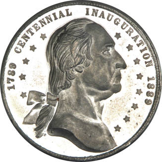 Old Federal Building medal,
George Hampden Lovett (Engraver),
1889,
White metal