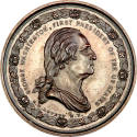 Presidential Residences medal,
George Hampden Lovett (Engraver),
c. 1861,
Bronze