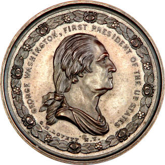 Presidential Residences medal,
George Hampden Lovett (Engraver),
c. 1861,
Bronze