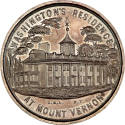 Presidential Residences medal,
George Hampden Lovett (Engraver),
c. 1861,
Bronze