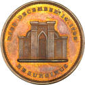 Merriam's Tomb medal,
1860-1869,
Bronze