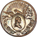 Philadelphia Civic Procession medal,
1832,
Silver