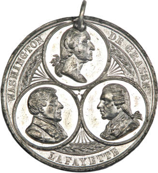 Monument Erection medal,
George T. Morgan (Engraver),
c. 1881,
White metal