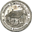 Newburgh Centennial of Peace medal,
Robert Lovett Jr. (Engraver),
1883,
White metal