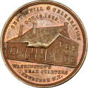 Newburgh Centennial Celebration medal,
c. 1883,
Bronze