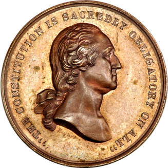 Mint Allegiance medal,
1861,
Bronze