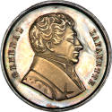 Lafayette medal,
Robert Lovett Jr. (Engraver),
1880-1889,
Silver