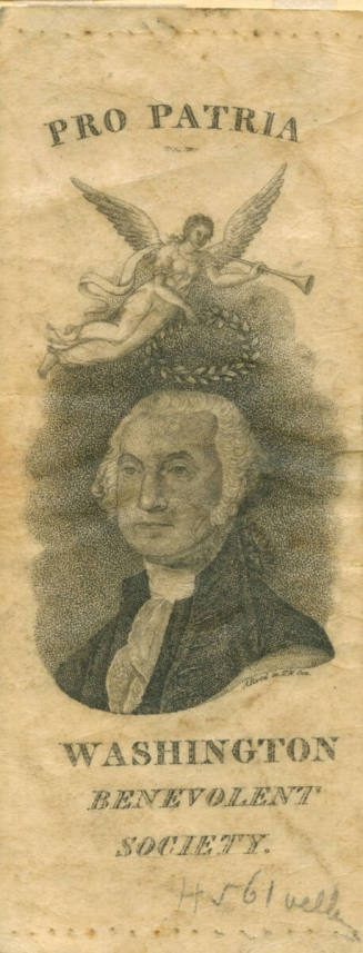Washington,
Gilbert Stuart and Abner Reed (After),
1812,
Ink on paper; stipple engraving
